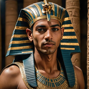 Retrato de un joven fara&oacute;n egipcio