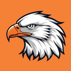 Eagle sports mascot vector illustration