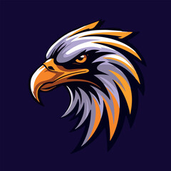 Eagle sports mascot vector illustration