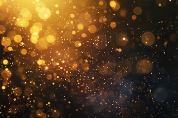 Obraz premium A large number of sparkling light reflected holographic powders are lighting up among the darkness of the background.