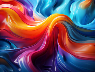 Obraz premium abstract colorful background with waves
