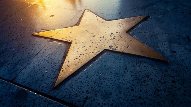 Hollywood walk of fame star.