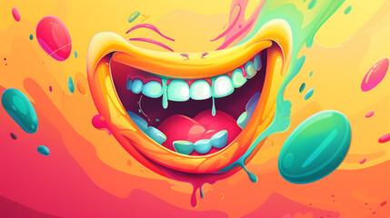 Obraz premium Happy world laughter day banner design