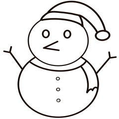snowman doodle.