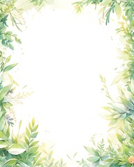 Obraz premium A beautiful watercolor painting of a lush green garden