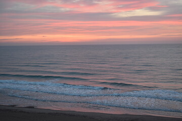 sunrise on the mediterranean coast