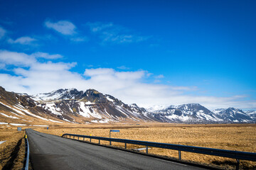 Empty roads on Sn&aelig;fellsnes Peninsula, Iceland