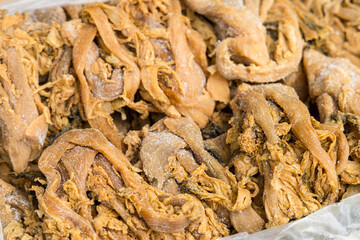 Hong Kong local food store sell pickled vegetable