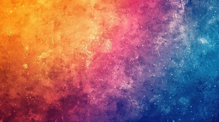 Fototapeta premium Blue orange yellow pink grainy gradient background abstract poster design noise texture copy space