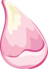 Lotus illustration on transparent background.
