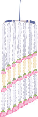 Wedding arch thai stlye illustration on transparent background.
