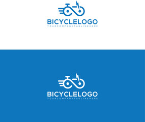 Bicycle Creative logo Design Template