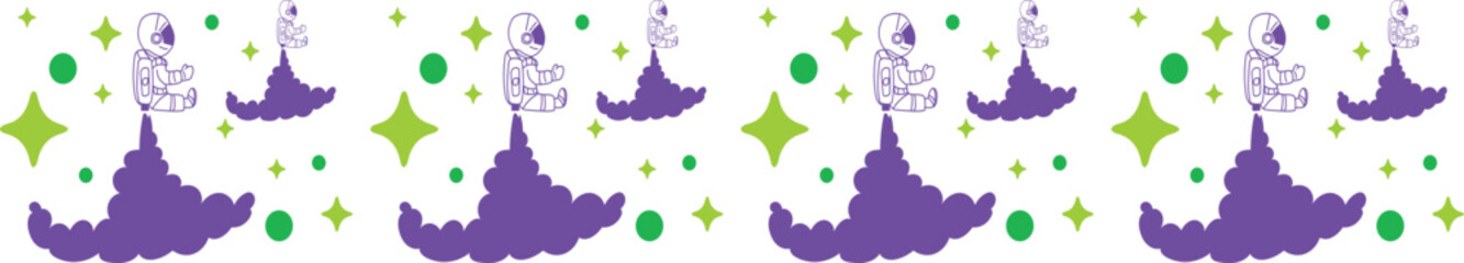 Pilot line border illustration on transparent background.
