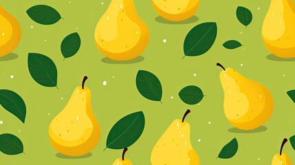 seamless pattern of juicy pears backgrounds illustrations