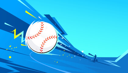 Baseball background design. Sports concept