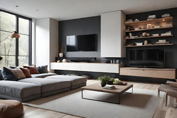 Fototapeta premium modern living room interior ideas