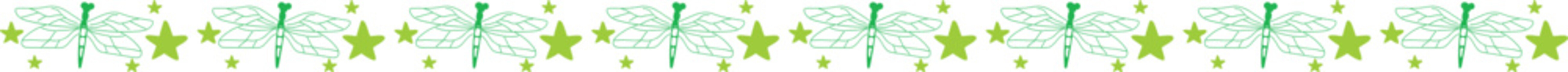 Obraz premium Insect with star line border illustration on transparent background. 