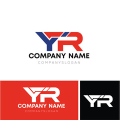 YR initial logo design 