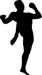 silhouette of a person, Fitness Vector Of Man Doing Situps Silhouette Isolated on transparent Background, Silhouette man PNG, bodybuilder training. Personal trainer workout. Fit man exercise