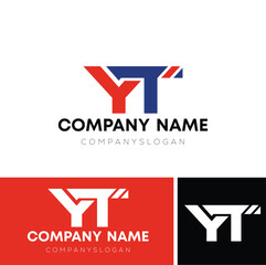 YT initial logo design 