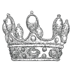 Crown from over the baby Jesus Christ, Son of God and savior of the world. Symbol of sacrifice on the cross, for the salvation of humanity. Messiah prophecies and divinity, sovereignty