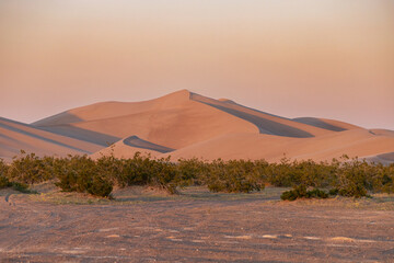 sand dunes in the desert during sunset