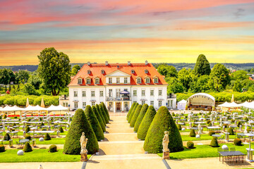 Obraz premium Schloss Wackerbarth, Radebeul, Germany 