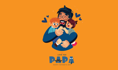 Father's day social media banner design and t-shirt design vector 