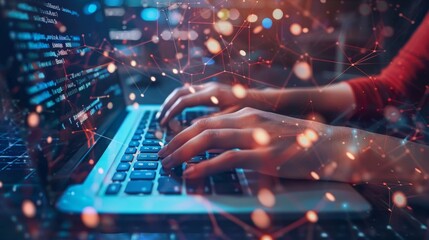 Obraz premium The Hands of a Programmer