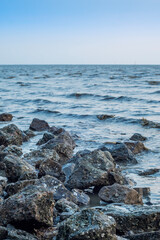 Beautiful Rocky beach summer vacation travel