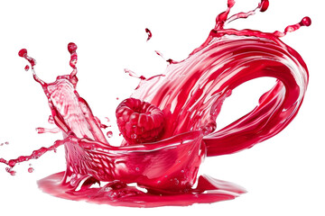 Berry juice splash isolated On white background


