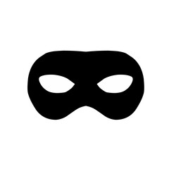 Black Mask Vector Icon