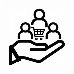 Customer Acquisition Concept Icon. Customer Retention Process. Business. Marketing. Customer Service