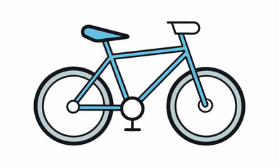 Fototapeta premium Bicycle illustration isolated on white