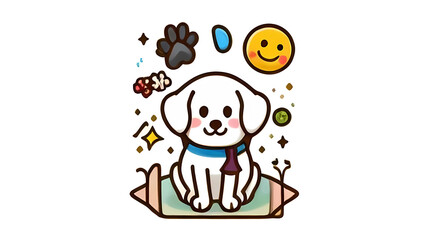 Fototapeta premium cartoon dog