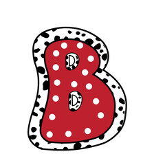 Dalmatian Dots Letters Alphabet font PNG svg, doodle Bright Colors, Dalmatian Handwritten Font Alphabet png svg, for sublimation designs