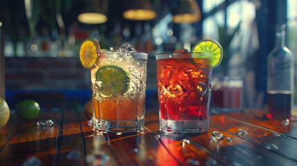 Colorful and delicate drinks