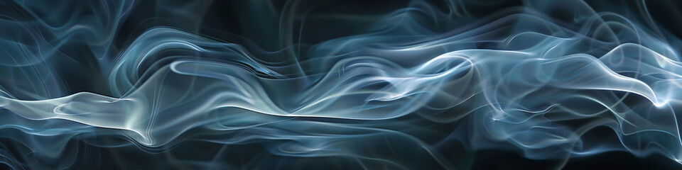 Fototapeta premium Searchlight smoke abstract background, featuring glowing edges