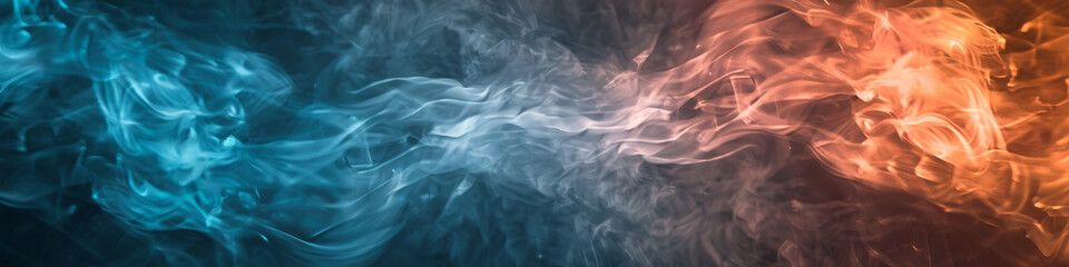 Obraz premium Searchlight smoke abstract background, featuring intense brightness