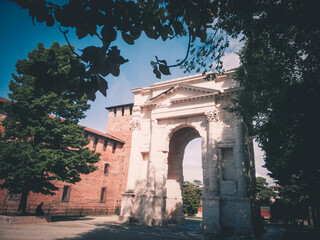 Fototapeta premium The Gavi arch, located along the ancient Via Postumia in Verona, Italy