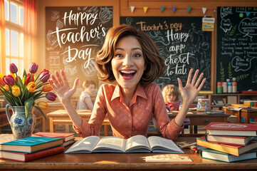 teacher in classroom