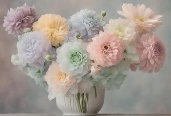 flores de fondo con tonos de color pastel
