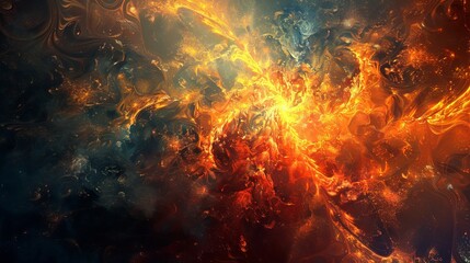 Fototapeta premium A fire and flames background.