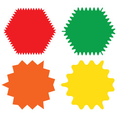 Vector set of different black sparkles icons. Collection of star sparkles symbol. Design on white background.