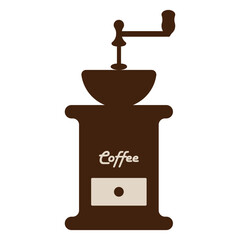 コーヒーミル　アイコン　シルエット