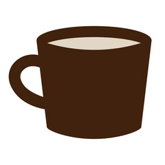 コーヒー　マグカップのアイコン　シルエット