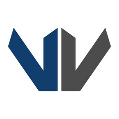 VV letter logo icon template 1