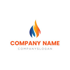 Gas logo design, vector logo design, illustration 
