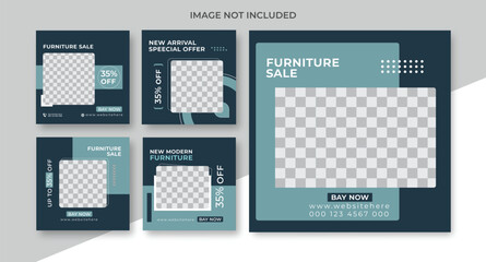 furniture flyer Social media post template for furniture sale. . Offer social media banners for furniture ads.design.