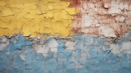 Rough Filler Plaster Wall Texture Background Colorful - Generative AI